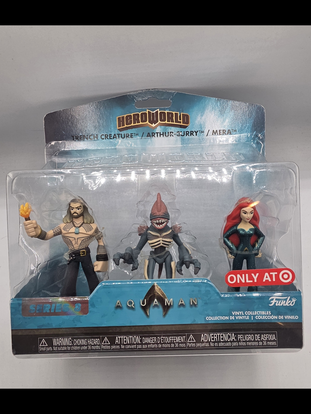 Funko HeroWorld Aquaman 3-Figure Pack - Teal, Black, Red
